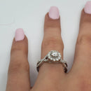 Bague Amour Infinie 0.75ct de diamants en or blanc 14k