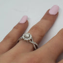 Bague Amour Infinie 0.75ct de diamants en or blanc 14k