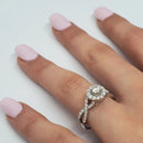 Bague Amour Infinie 0.75ct de diamants en or blanc 14k