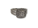 Bague Luckyy 1.50ct de diamants en or blanc 10k
