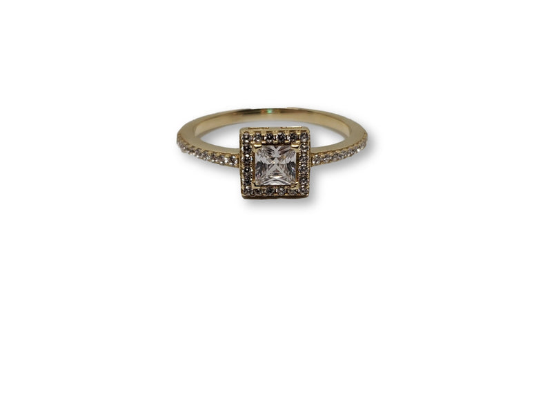 Halo Ring in Gold for Women 10K WCR0024