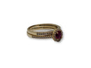 Red Ring in Gold for Women 10K WCR0015