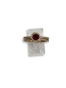 Red Ring in Gold for Women 10K WCR0015