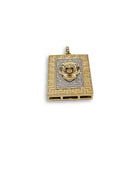 Lion medusa 0.35CT Diamond Pendant in 10k Gold DP-0024