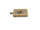 Lion medusa 0.35CT Diamond Pendant in 10k Gold DP-0024