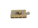 Lion medusa 0.35CT Diamond Pendant in 10k Gold DP-0024