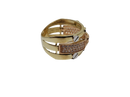 3 Tones Ring in Gold for Women 10K WR007