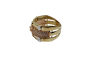 3 Tones Ring in Gold for Women 10K WR007