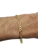Bracelet Figaro 5mm en or 10k MMB-007