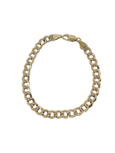 Courbe Bracelet en or Taille Diamant 6,5mm 10k MMB-008