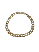 Courbe Bracelet en or Taille Diamant 6,5mm 10k MMB-008