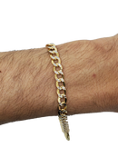 Courbe Bracelet en or Taille Diamant 6,5mm 10k MMB-008
