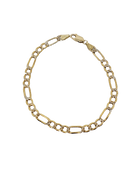 Figaro Bracelet 5.mm 10k Gold MMB-004