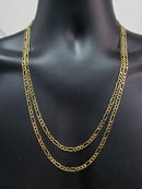 4.5mm Figaro Chain 10k yellow Gold F45