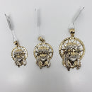 10K Head of Jesus Pendant with Crown LA112