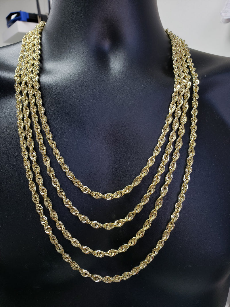 10K Gold Rope Chain 5.5mm edition 2020 Laser Cut | Ropechain 5.5mm Special Edition Laser Cut-Gold Custom