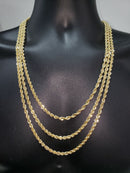 10K Gold Rope Chain 4.5mm edition 2020 Laser Cut | Ropechain 4.5mm Special Edition Laser Cut-Gold Custom