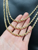 10K Gold Rope Chain 4.5mm edition 2020 Laser Cut | Ropechain 4.5mm Special Edition Laser Cut-Gold Custom