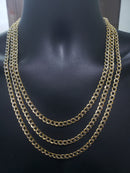 6.5mm Curb Chain Diamond Cut 10K Yellow Gold CD50