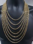 5MM 10K Half Cut Rope Chain SIN-00010