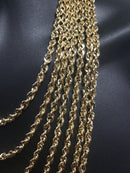 5MM 10K Half Cut Rope Chain SIN-00010