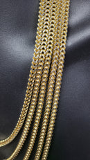 4.5MM 10k Diamond Cut Franco Chain AL-001