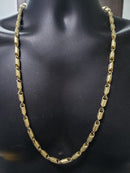 6mm Bullet medusa chain 10k gold