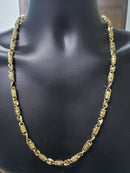 7.5mm Bullet medusa Chain 10k Gold