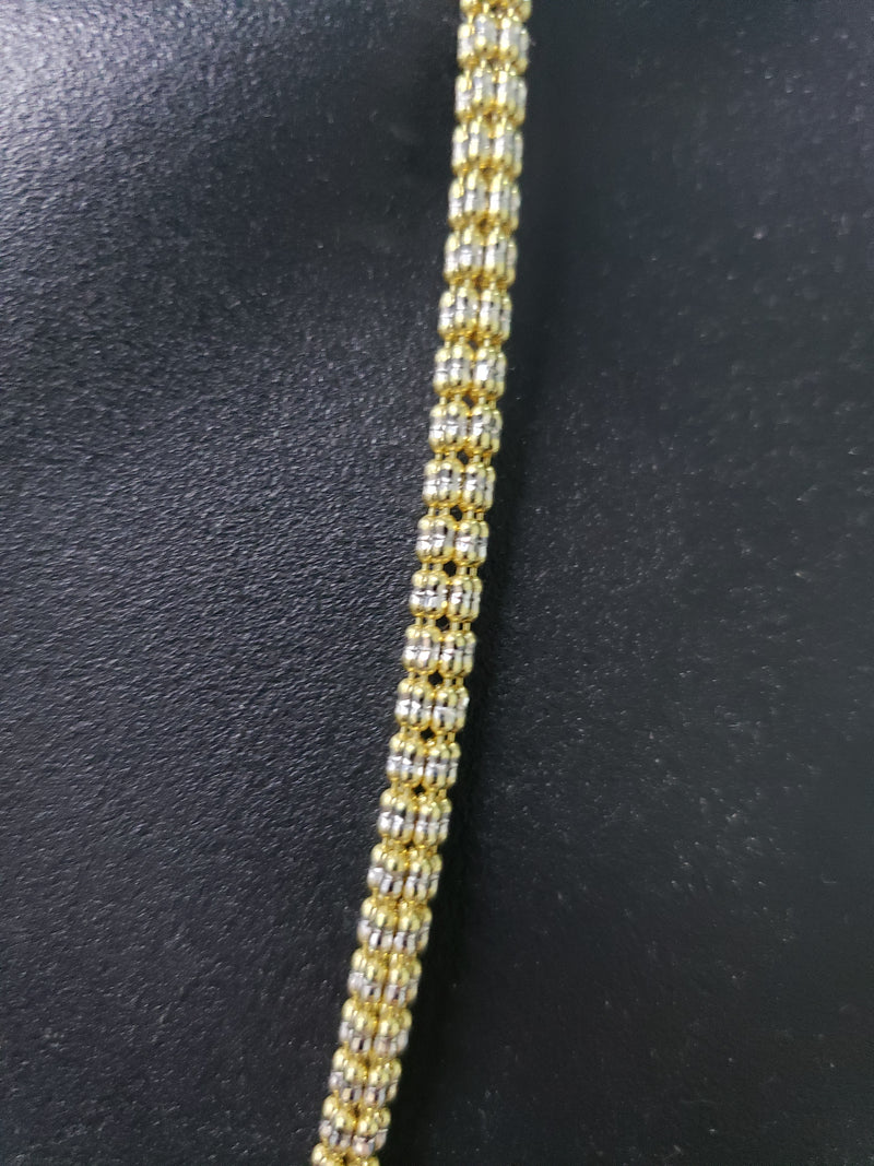 14k Ice chain Diamond cut