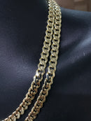 7MM 10k Yellow GoldMonaco Chain MCOD95