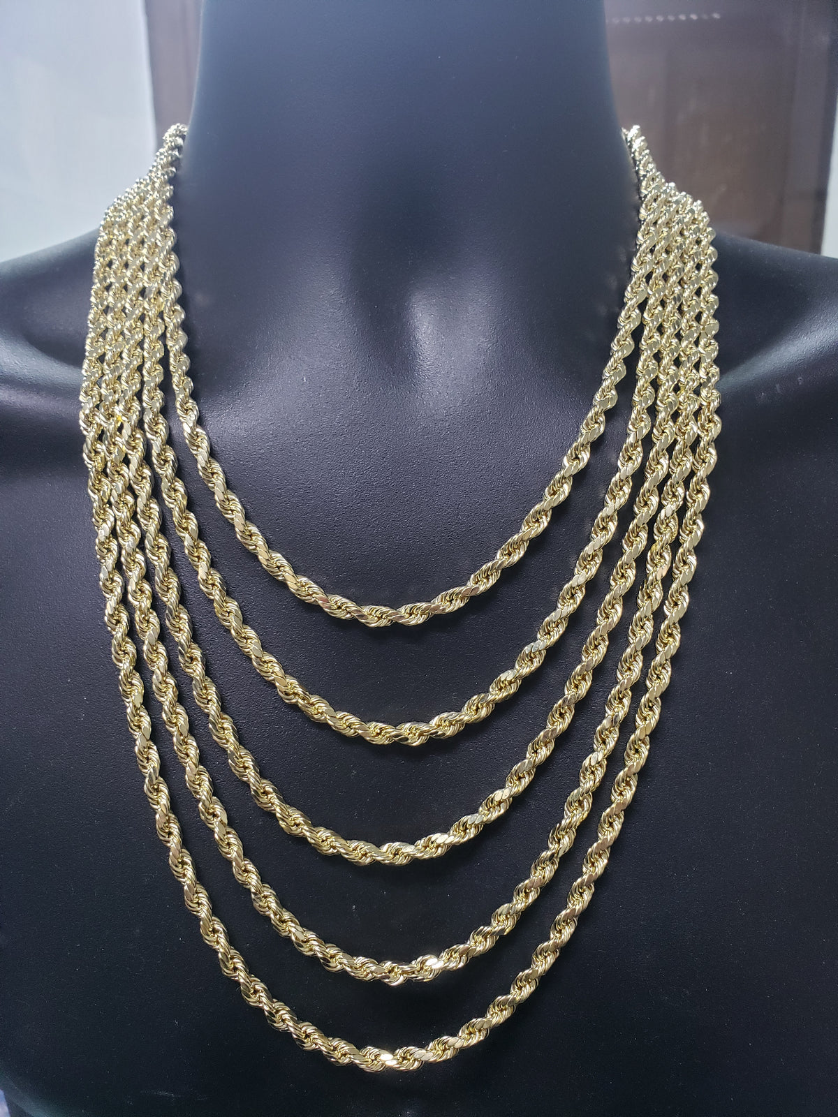 6MM 10K Diamond Cut Rope Chain RCD-006 - Main Image