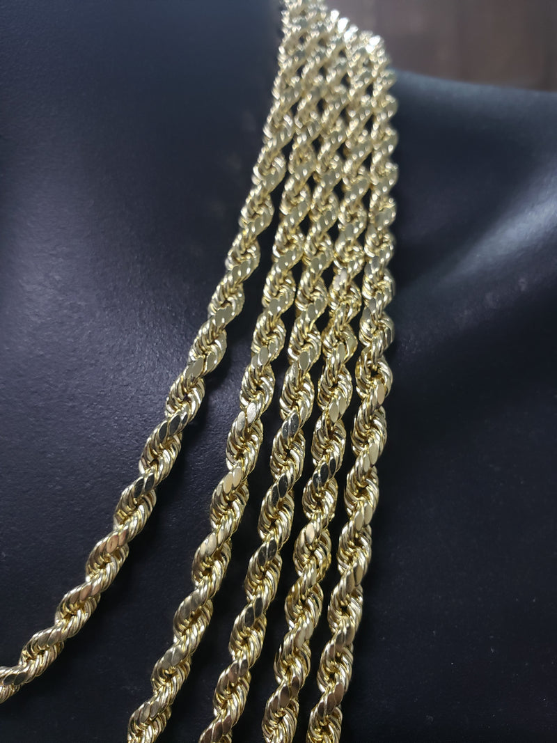6MM 10K Diamond Cut Rope Chain RCD-006