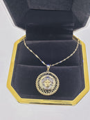 Collier 10k Medusa Design Grec NOUVEAU