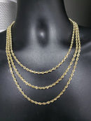 10k 4mm Rope Chain FUll Solid