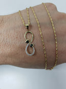 Infinity Heart Necklaces 10k NEW