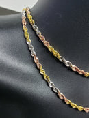 4.5mm 10k 3 colors Rope Chain Laser Cut