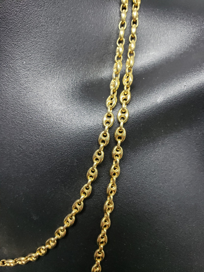 4.5mm 10k  Puff Chain