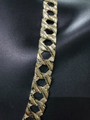 15mm 10k Jumbo Yellow Handmade Gourmette Gold Chain NEW