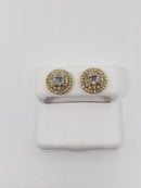 10K 1.00CT Diamond Stud Screw Back Earring DE-044