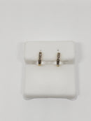 10K 0.08CT Diamond huggys Screw Back Earring DE-018