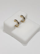 10K 0.08CT Diamond huggys Screw Back Earring DE-018