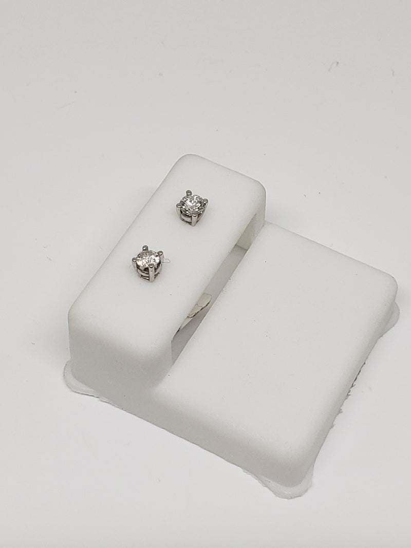 14K 0.30CT Diamond Stud Screw Back Earring DE-013