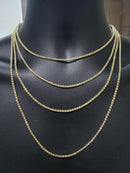 Chaîne de glace 10k 2.5mm Diamond Cut 2 Tons