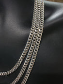 7mm 10k White Gold Miami Cuban Link