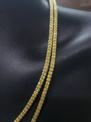 4mm chaîne de glace or jaune 10k Nouveau