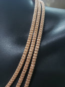 5mm chaîne de glace or rose 10k Nouveau