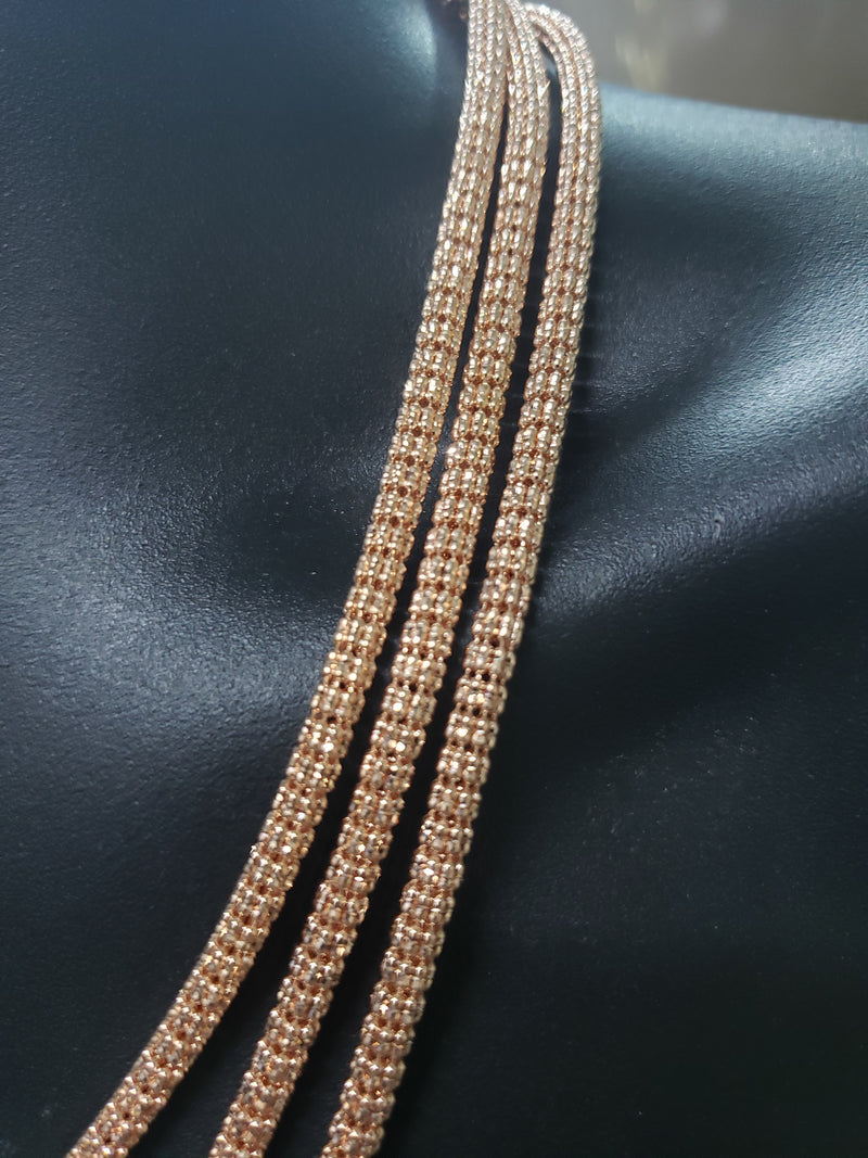 5mm ice chain rose Gold 10k New