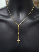 Chapelet en or jaune 10K de 3 mm Nouveau