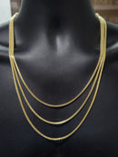 2.7mm 10k Franco Yellow Gold Solid/Full