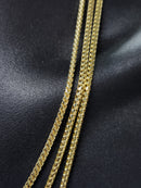 2.7mm 10k Franco Yellow Gold Solid/Full